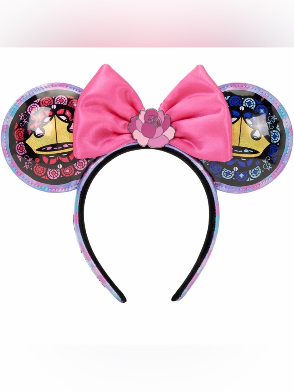 NWT Loungefly Disney Stained glass Aurora Ears.